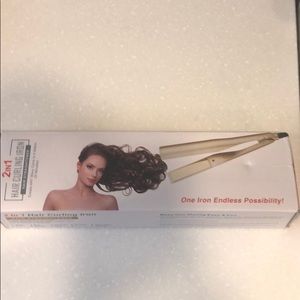 2 in 1 hair curler/straightener